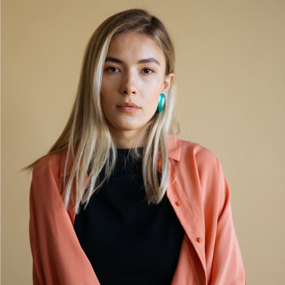 COS Coral Blouse